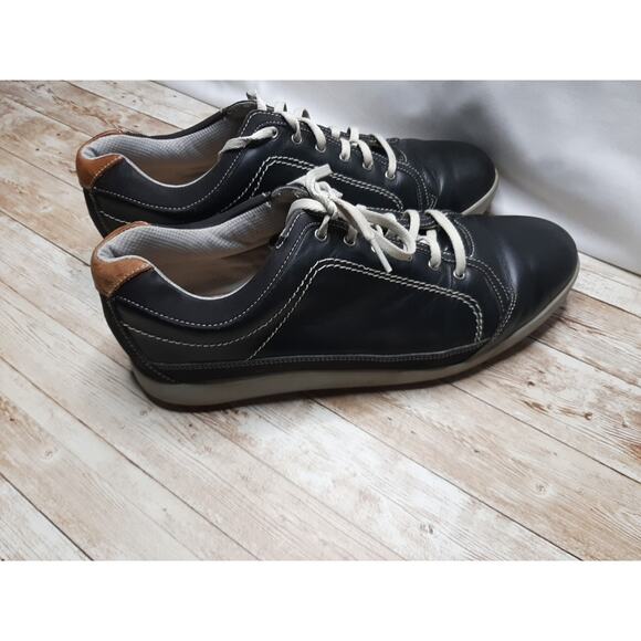 FOOTJOY GOLF CONTOUR CASUAL Mens 11M Black Leather Lace Up Spikeless Shoes 54244 main image 5